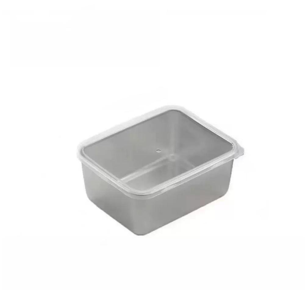 

1/2/4/6pcs Food Storage Containers with Lids Stainless Steel Lunch Bento Box Reusable Meat Fruits Veggies Camping Travel Kitchen