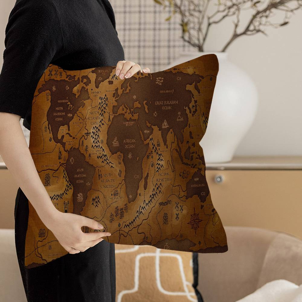Movie L-Lord O-Of T-The Rings Office Cushion Pillowcase Car Cushion Cover45X45CM Lumbar Pillowcase Sofa Pillowcover