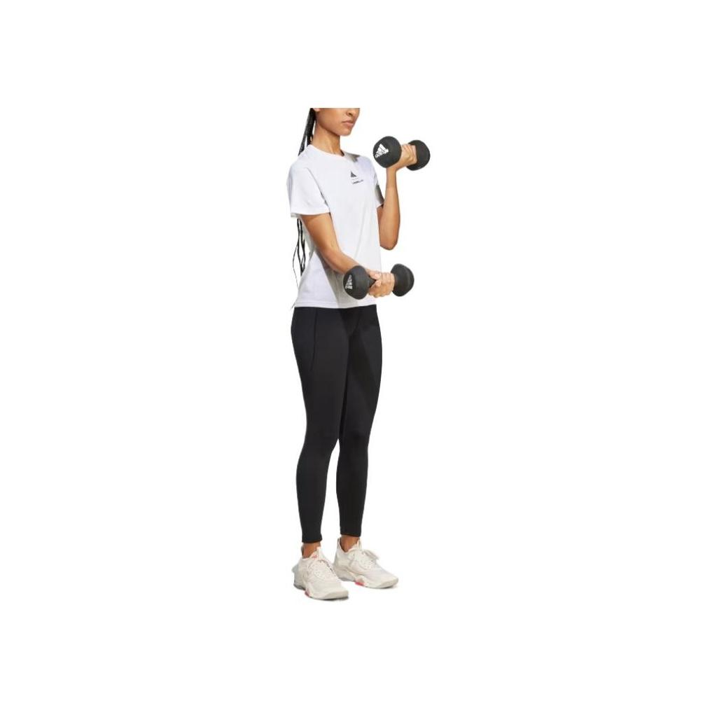 Adidas x Les Mills Les Mills Climacool Graphic Casual Breathable Comfortable Soft Short Sleeve T-Shirt Women Tops White JJ1430
