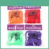 2 Spider Web Spiders Halloween Party Decorations Retractable Spider Dress Fancy