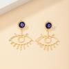 Devil's Eye Earrings: Trendy, Exaggerated Eye Design for Women
