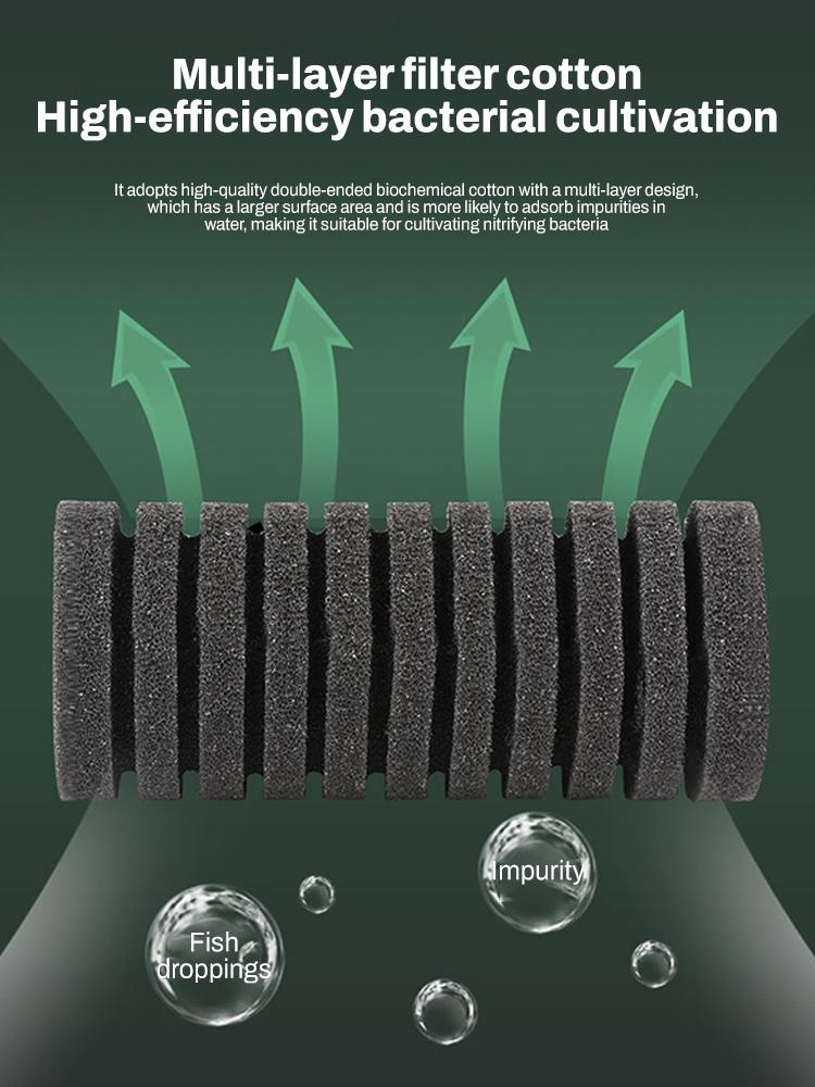 Aquarium Luftpumpe Skimmer / Biochemischer Schwammfilter Mit Luftpumpe, Aquariumfilter für Aquarium Aquarium Luftpumpe Skimmer
