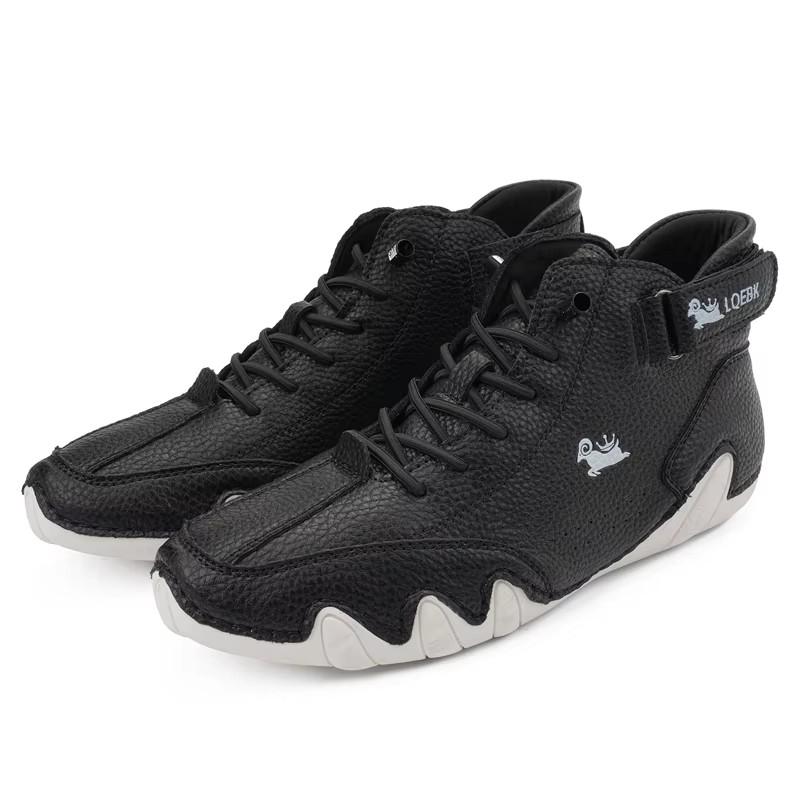

Men s Leather Casual Sports Shoes Comfortable Soft Fashionable Designed for Couples Waterproof Suitable for Long Distance Travel 36