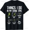 Things I Do in My Spare Time Soccer Boys Kids Youth Men T-Shirt Custom Printed Graphic Mens Clothing Camiseta
