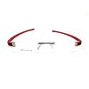 RSINC Combo of Sliver Red -Sliver Blue Rimless frame/eyeglass/Spectacle, 51-18-140 I2-37P3-AIKE