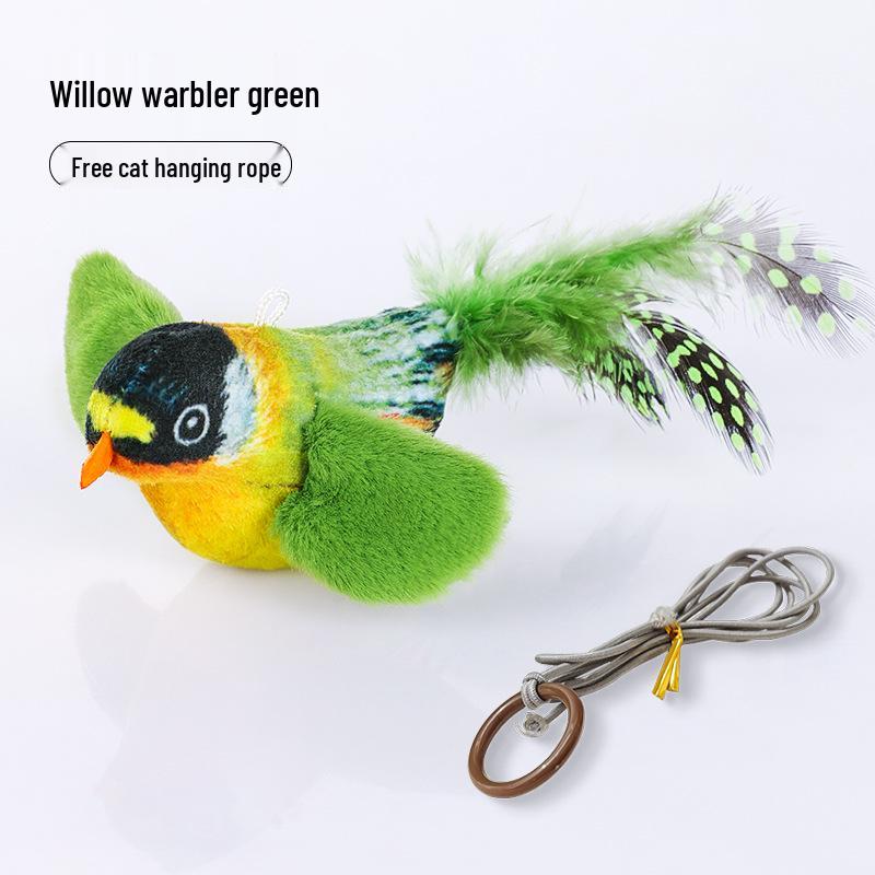 Electric Bird Sound Cat Toy - Self-Entertainment Teaser Stick