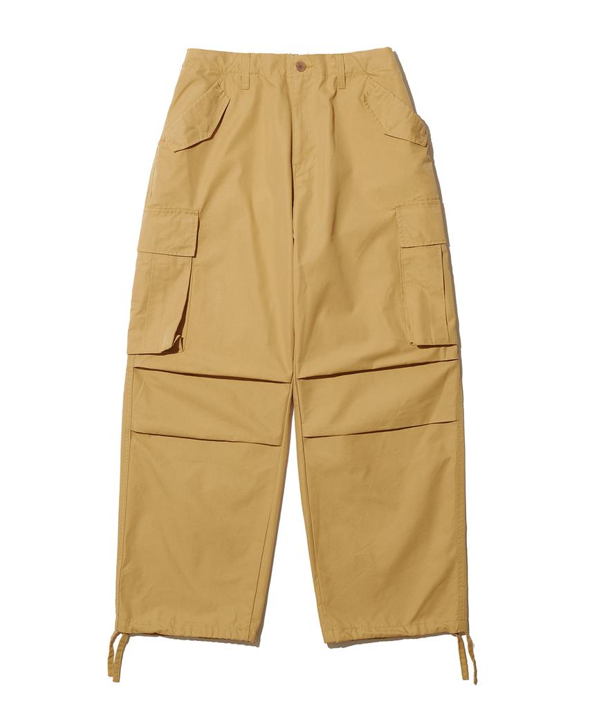 BIG UNION Pleated Cargo Pants (Ct) / Mustard
