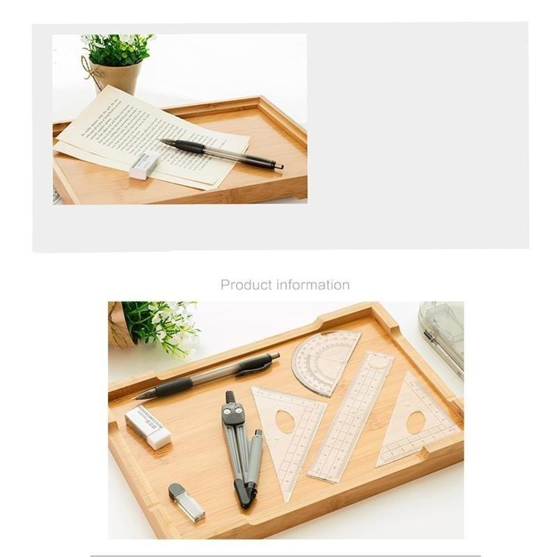Conjunto de Oito Peças de um Conjunto de Desenho Compasso Régua Compasso Régua Triangular Conjunto de Prancheta para Estudante de Ensino Teste Escolar