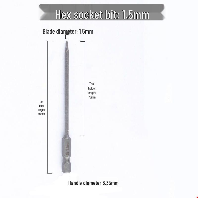 Hex Bit Set for Drills: Super Hard S2 Industrial Extended Screwdriver and Wrench Bits