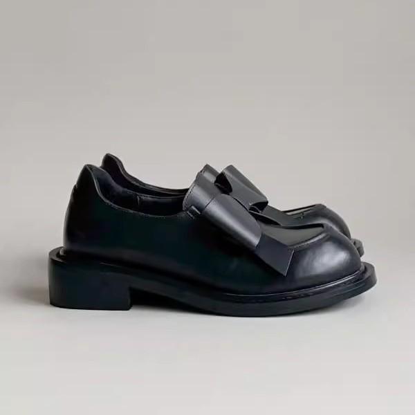 Fashion New Retro Sexy Fashion Elegant Shallow Mouth Round Toe Square Heel Thick Sole Casual Bow Solid Color Women's Boots