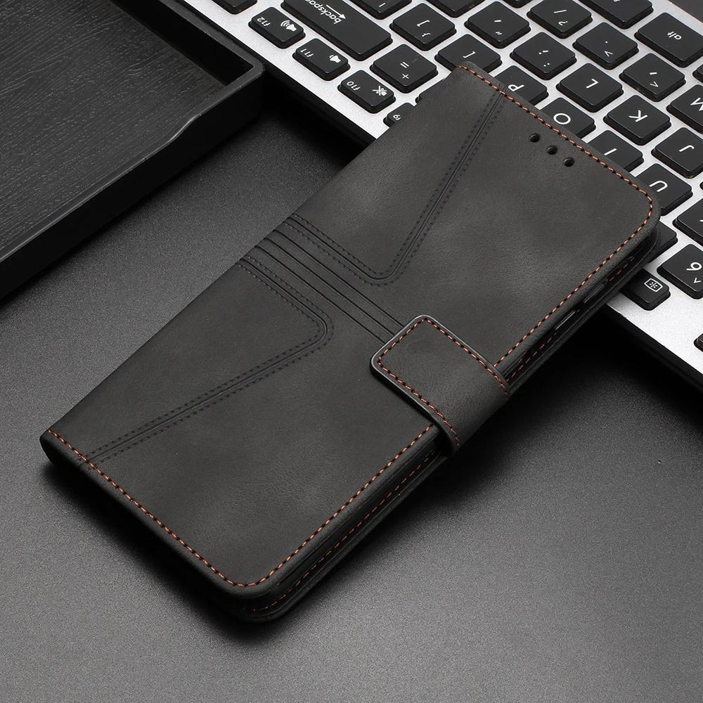 Leather Flip Wallet Case For Xiaomi Poco M6 M5S C65 Redmi A3 14C 13C 13R 12C 10A Redmi Note 14 Pro Plus 13 12 11 10 10S Cover