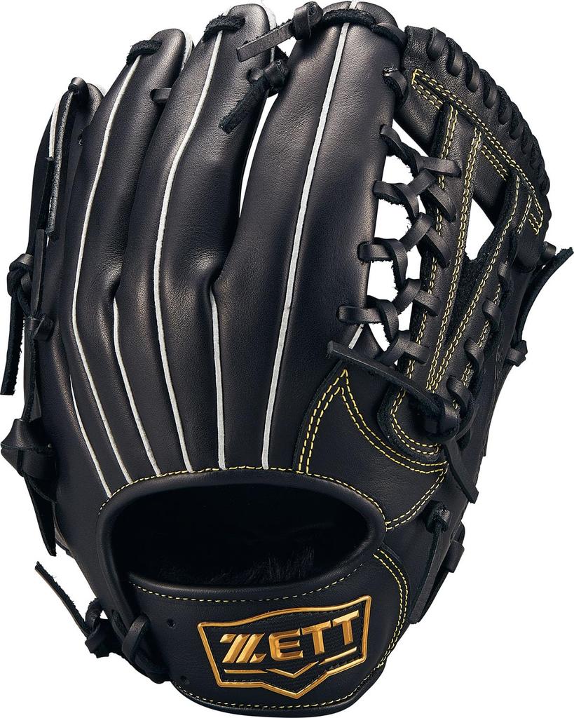 ZETT Youth Baseball Soft Black Size BJGB74550F Glove, Steer, All-Around, Left-Handed Throw, (1900), LL,