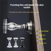 New Stainless Steel Magnetic Door Gear Door Stopper Anti-collision Silicone Door Fixed Mute Door Touch Ground Suction