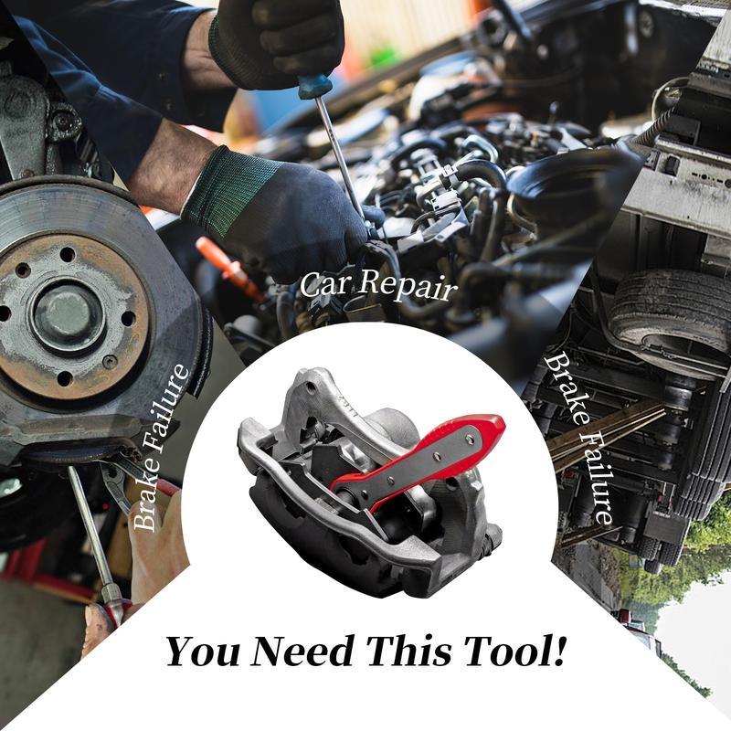 Brake Caliper Piston Press Tool 360° Rotating Ratchet Wrench – Single, Dual & Quad Disc Brake Pad Spreader Expander for Car Repa
