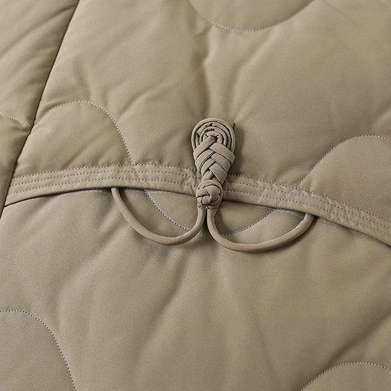 Women's Down Jacket Mid Length Winter Thickened Warm Jacket for Middle-aged and Elderly People