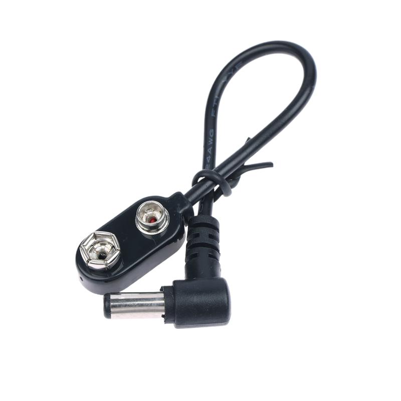 Effektpedal 9V Batteriklip Konverter Strømkabel Snapforbindelse Til Guitar Effektpedal Batteristrømforsyning Adapter