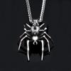 Punk Spinnenhalskette Für Männer Edelstahl Gotisch Vintage Tieranhänger Einzigartiger Biker Schmuck Geschenke Dropshipping