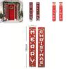 Durable Christmas Porch Sign Banner Flag Xmas Party Home Decor