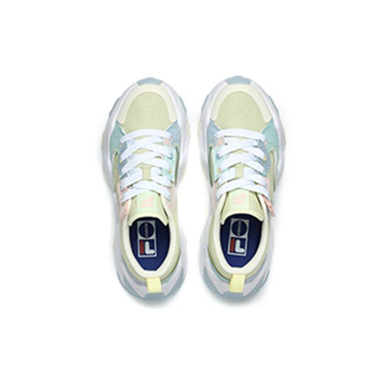 Fila Fusion Starfish Canvas Thick Sole Fashion Versatile Low Top Casual Shoes Women sneaker Sky-Blue T12W227322FWC