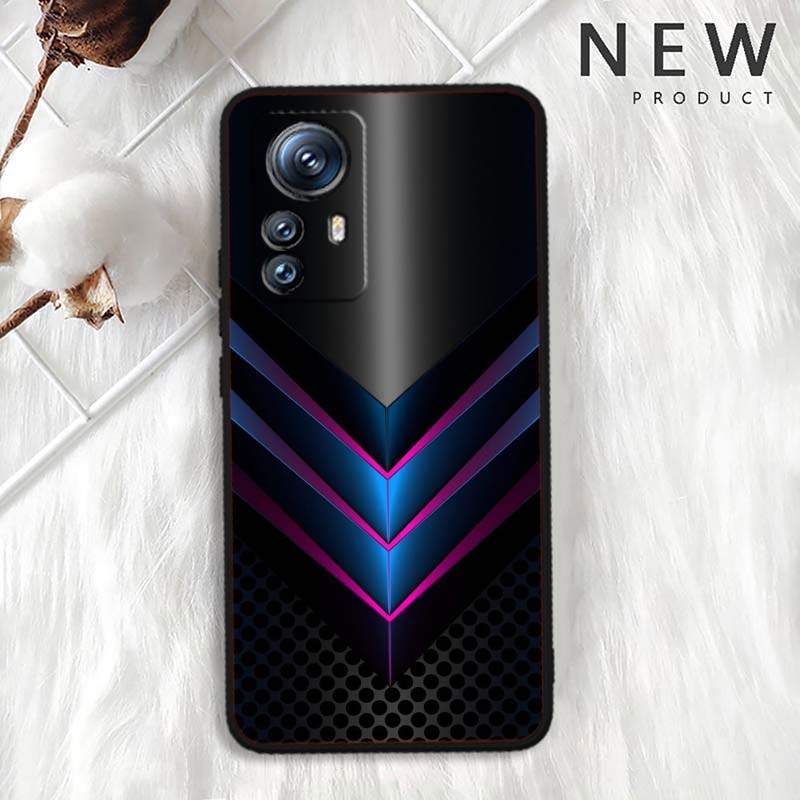 Funda de Teléfono con Ilustración de Arte Tecnológico Para Xiaomi Mi 15 14 13 13T 12 12T 12S 11 11i 11T Pro Ultra Lite 5G Negra Suave