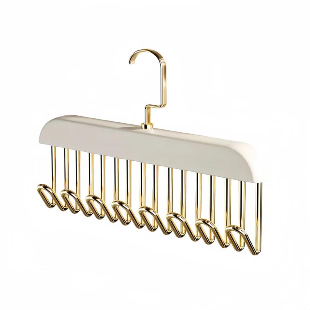 Plastic Hanger 8 Hooks , Rotating Multifunctional Wardrobe Hanger