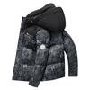 Winter New Style Chinese Style Thickened Short Hooded Down Jacket 90 Velvet Men's Casual Trendy Warm Down Jacket