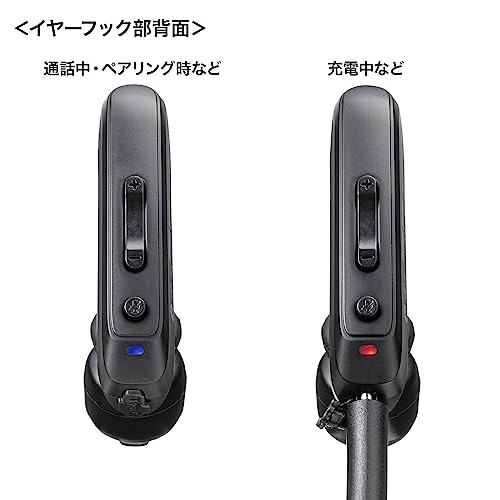 Sanwa Supply Bluetooth Headset (Dual Microphone with Noise Cancellation) MM-BTMH68BK