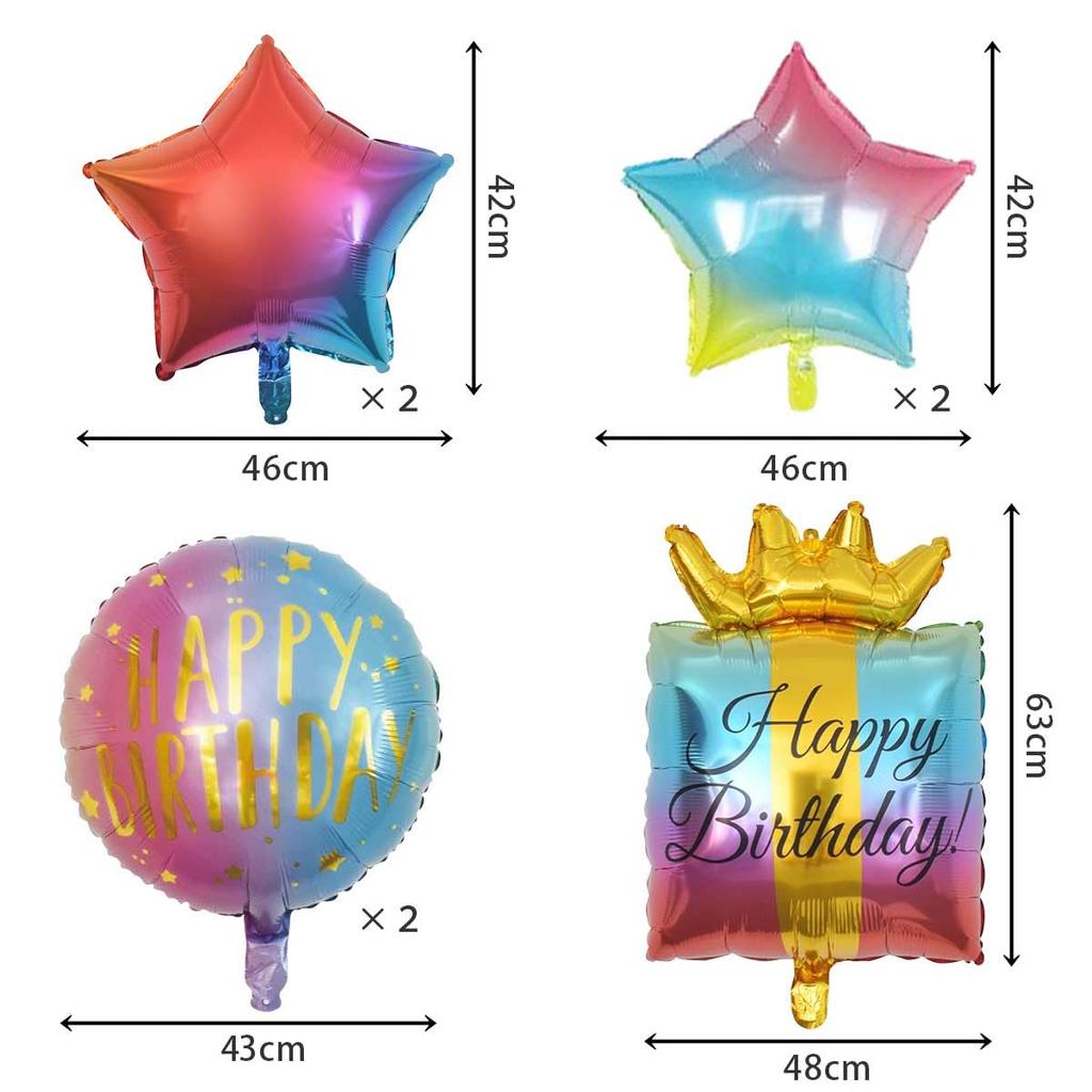iikuru Birthday Decoration Balloon Set Birthday Balloon Decoration Girl Indoor Decoration Interior Decoration ya307
