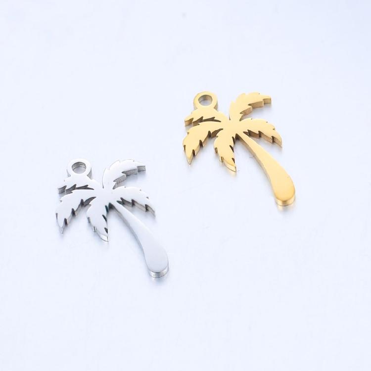 Set of 5 Fashionable Coconut Tree Charm Adornments Fashion Accessory for Personalizing Necklaces and Bracelets
