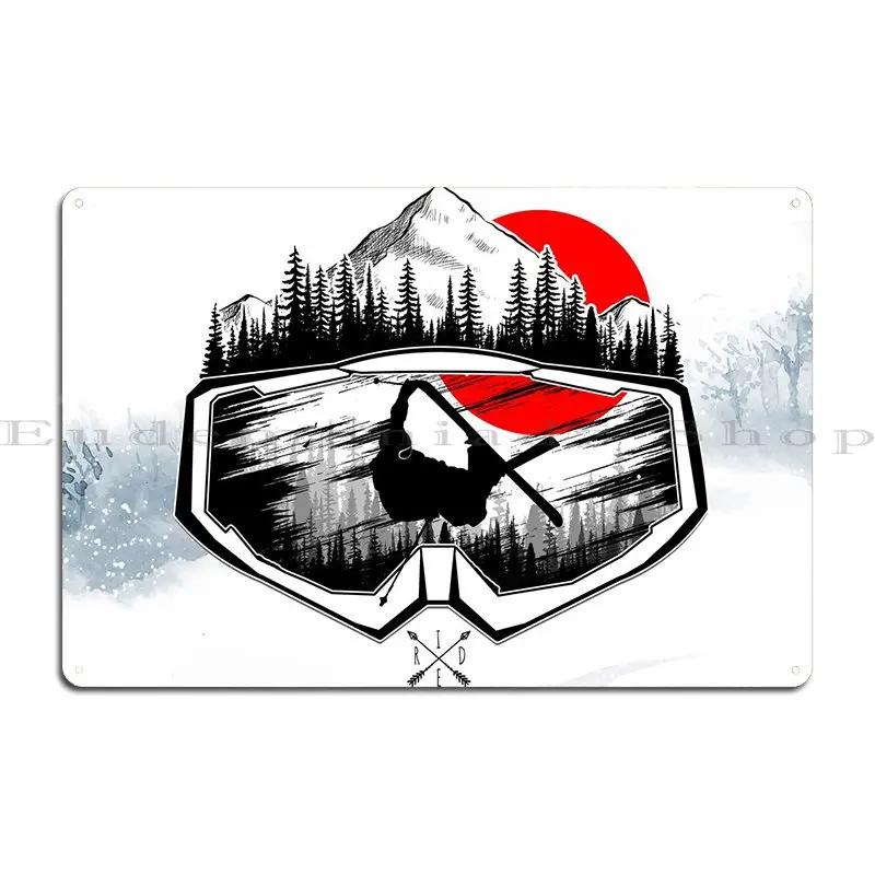 Ski Metal Sign Mural Decoration Wall Plaque Create Designing Tin Sign Poster 20X30CM