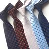 CHROME CRANE Men's Polka Dot Tie, Solid Color, Suitable for Suits, Business, Formal, and Casual Wear, NR006 (03. Black)