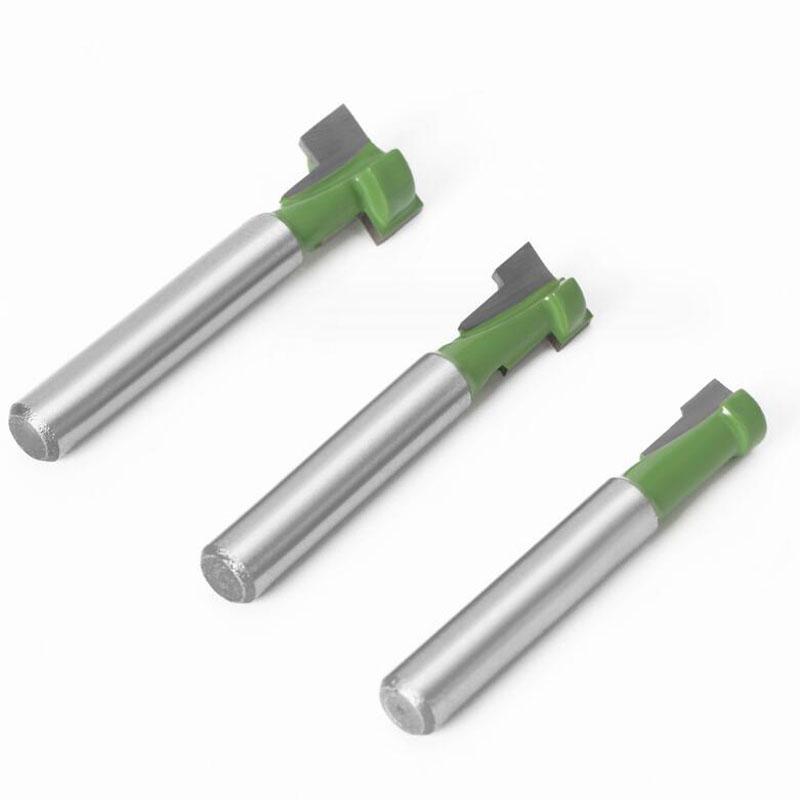 1/3pc 1/4 Zoll 6mm Schaft T Slot Router Bit Hex Bolzen Schlüssel Loch Schlüsselloch Holzbearbeitung Fräser schaftfräser