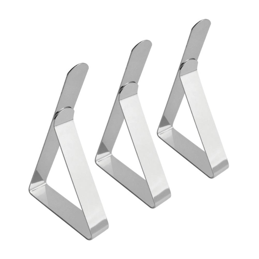 12Pcs Table Holder Steel Fixing Triangle Tablecloth Cover Clips