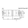 PG42-775 High Torque Planetary Gear Motor 12V 24V DC Brushed Motor 42mm Planetary Gearbox Low RPM Reversible RC Roller Automatic