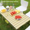 Portable Folding Chair and Table Set for Camping, Fishing, Dining, Street Vendors, Barbecue, and Outdoor Self-Driving Tours.