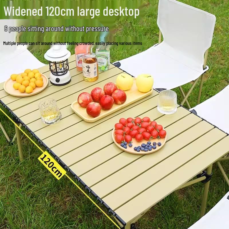 Portable Folding Chair and Table Set for Camping, Fishing, Dining, Street Vendors, Barbecue, and Outdoor Self-Driving Tours.