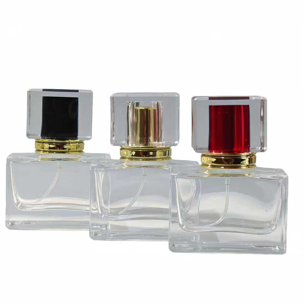 30ml Premium Refillable Glass Perfume Spray Bottle with Crystal Cap