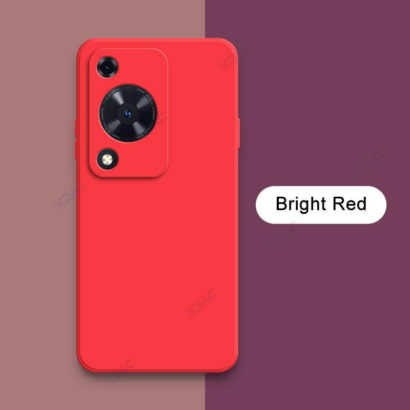 

Чехол для мобильного телефона Huawei Nova Y72 360 Luxury Square Liquid Silicone Back Cover NovaY72 Y 72 Double Liner Soft Coque Shell Huawei Nova Y72 ярко-красный