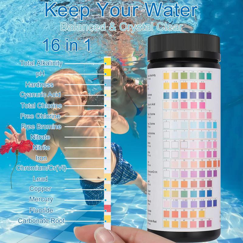 

Pool Water Test Strips 16 In 1 Drinking Water Test Kit 100 Strips Well Water Test Kit Aquarium Lead Testing Kit Easy Testing United States