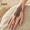 Wedding Henna Stencil Reusable Indian Tattoo Stencils, Mehndi Hand Painting Templates, Bohemian Style DIY Flower Pattern for Body Art, Festival Makeup