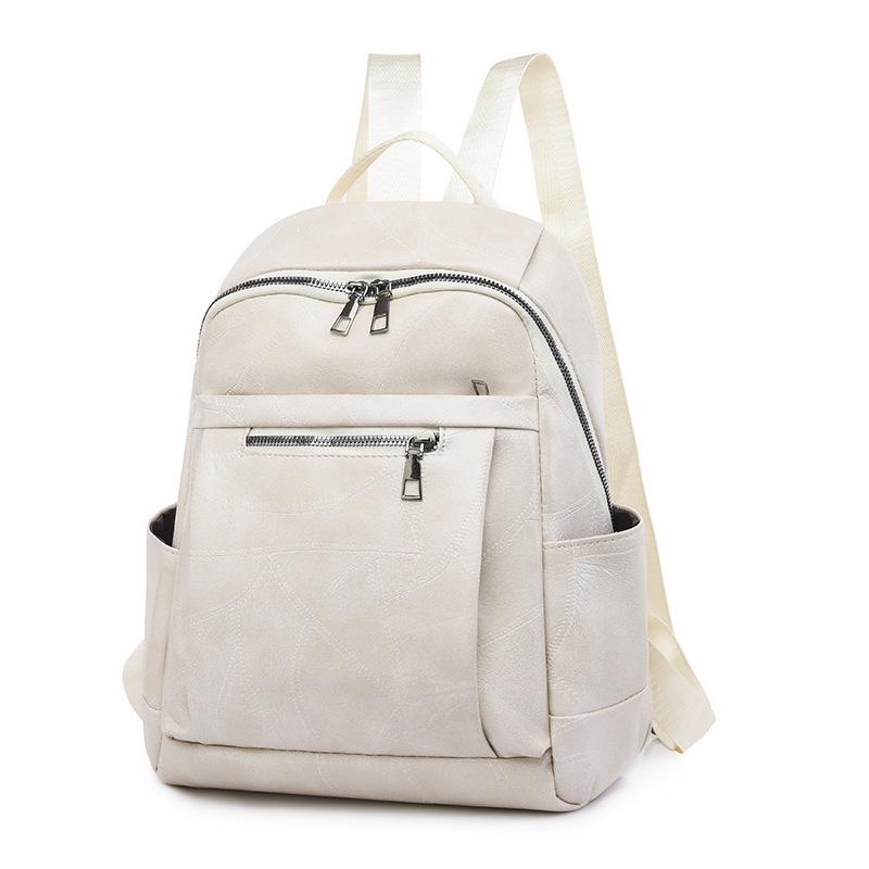 Travel Backpack for Women Large Capacity Retro Women's Soft Leather Backpack