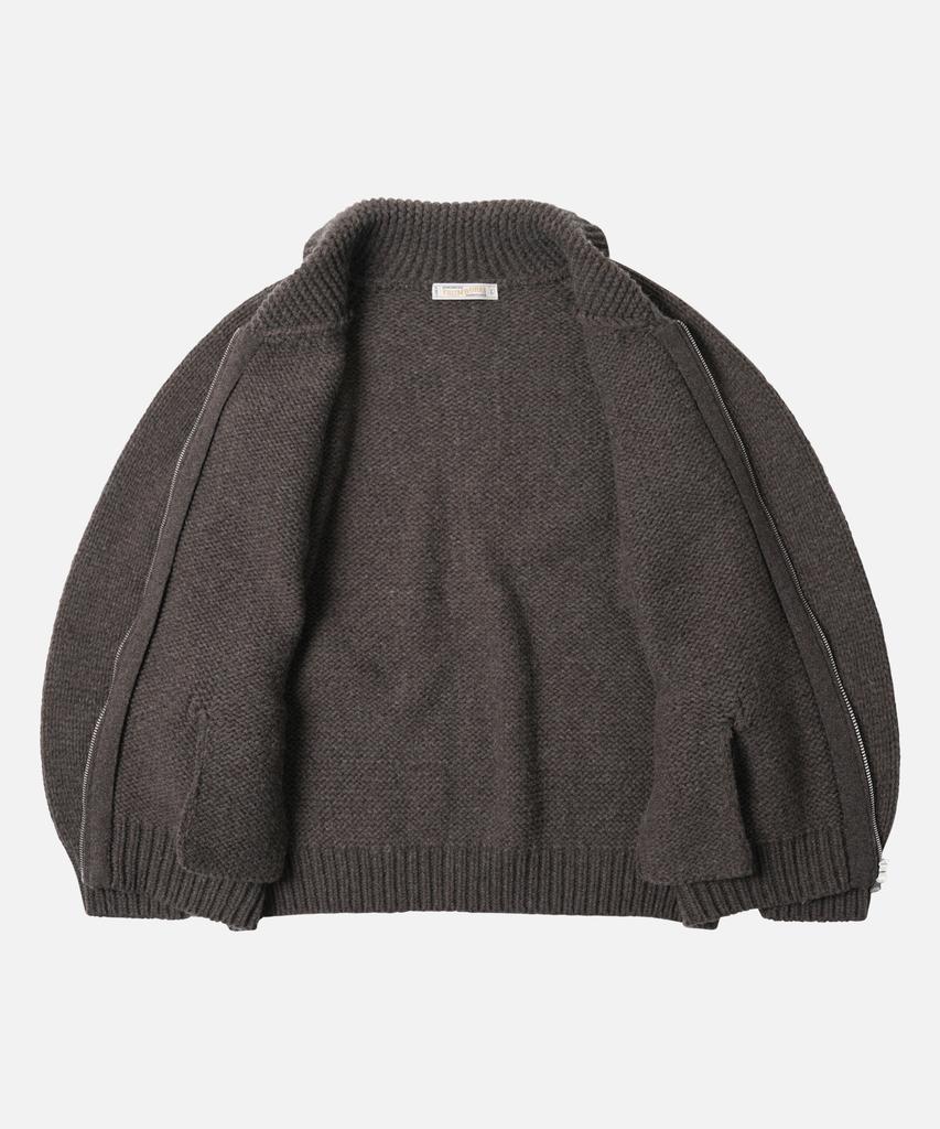 Frizmworks Heavy Cowichan Zip Up Cardigan _ Sephia