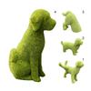 Dog Shape DIY Artificial Grass Animal Resin Eye-catching Garden Turf Grass Animal Office Decor