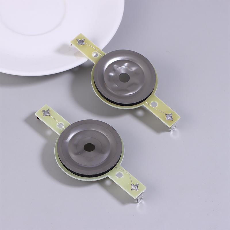 2Pcs 25.4Mm Tweeters Voice Coil Round Speaker Treble Coil Horn Titanium Film Copper Clad Alumium Diaphragm Repair Parts