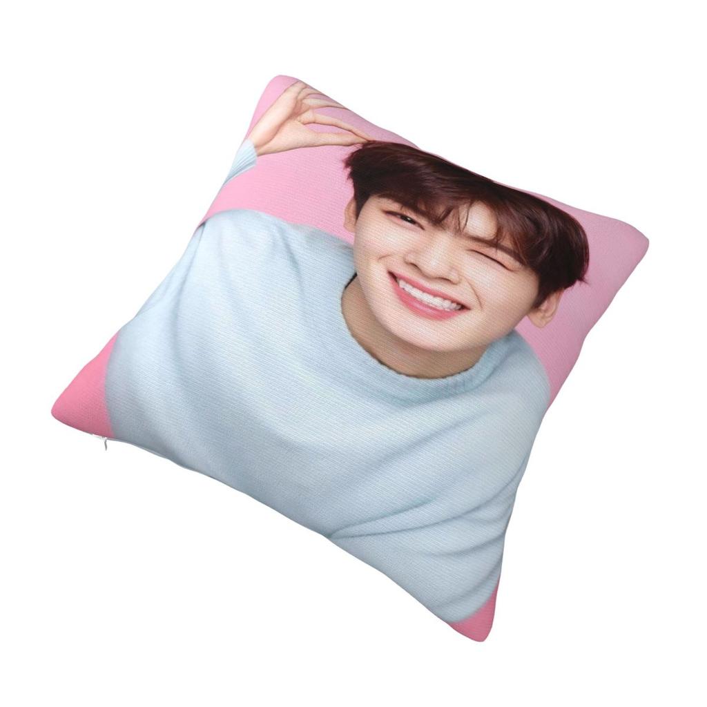 Cha Eun Woo Pillow Case Cushion Cover Polyester Pattern Pillow Cover Vintage Pillowcases For Sofa Bedroom Home Decor