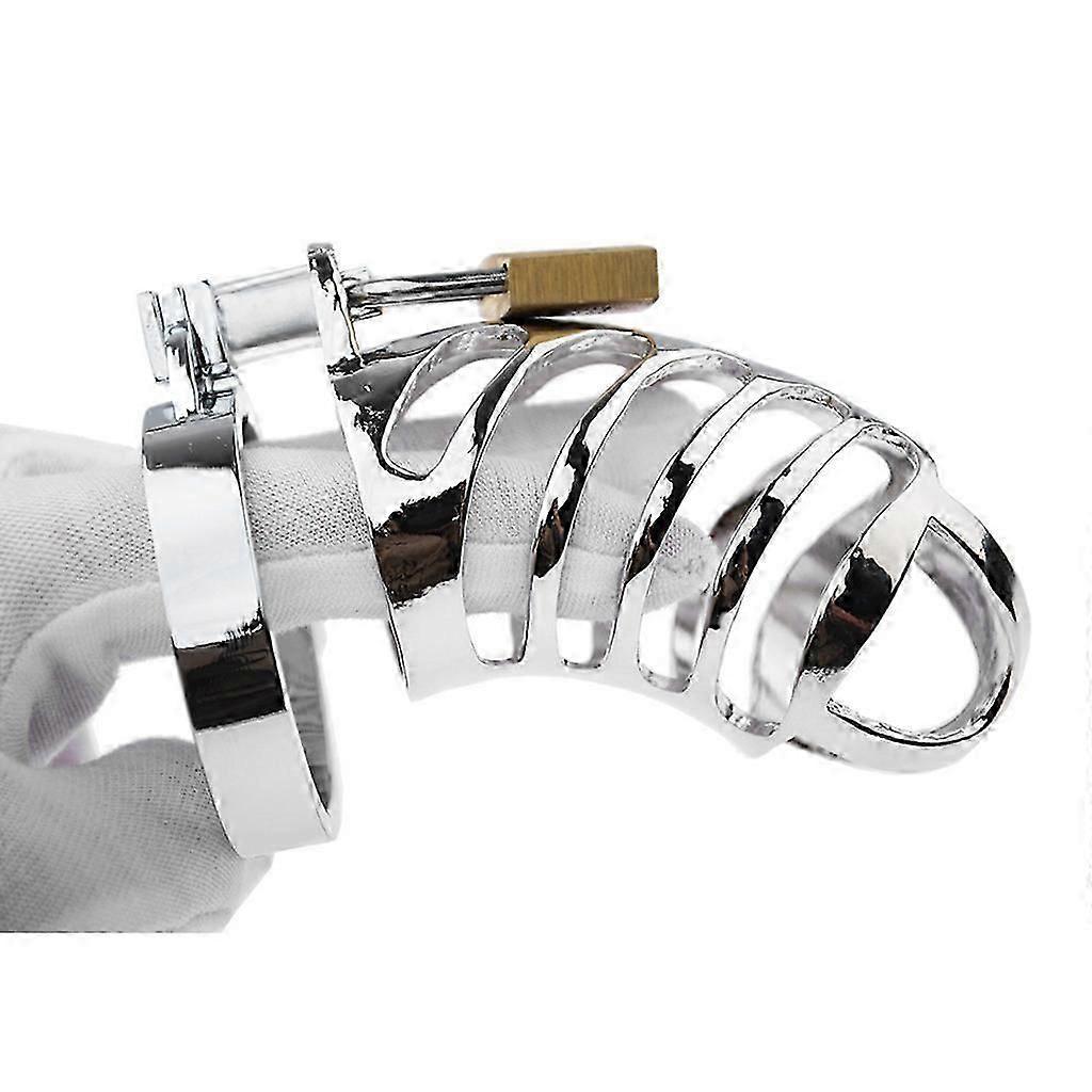 New Male Chastity Devices Stainless Steel Bird Cage Co-ck Lock With Tube