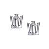 New Crown Emblem Pillar Emblem Set and Custom Parts Unimbi [15-18 Crown] (Left Right) High-Quality (Silver) - [Used]