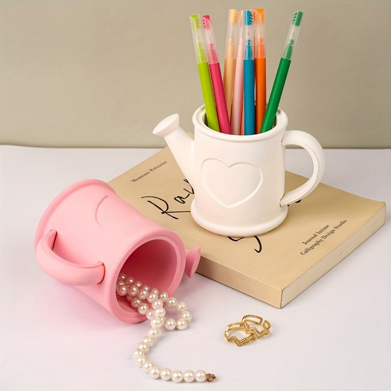 1Pc Kettle Shaped Silicone Molds for DIY Epoxy Resin Succulent Planters Pen Holders 3D Design Casting Molds Home Decor