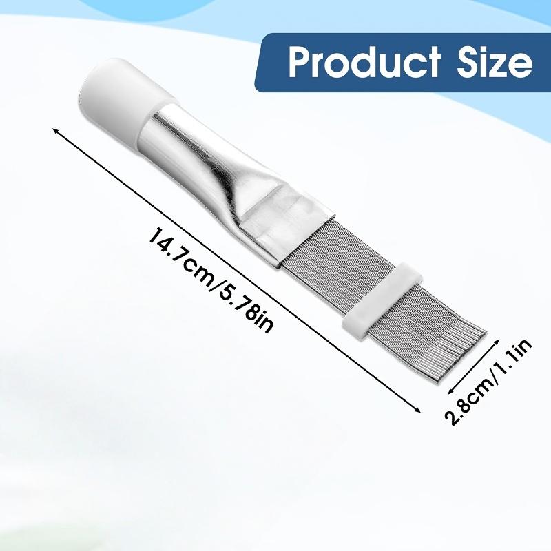 Air Conditioning Fin Straightener Stainless Steel Fin Comb/Air Conditioner Coil Cleaner Brushes Evaporator Radiator Repair Tool