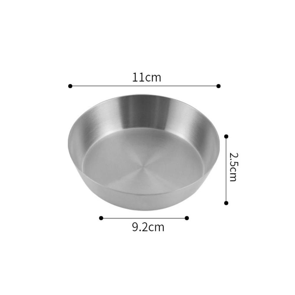 Einlagiges Gewürz-Dip-Schälchen 304 Edelstahl Kalte Speisen Kimchi-Schale Koreanisches Barbecue